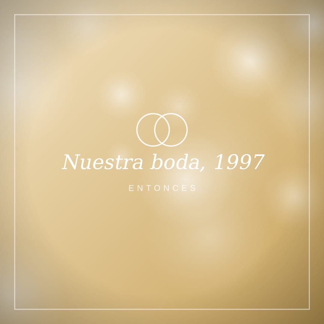 Rosa y Alberto el día de su boda, en 1997